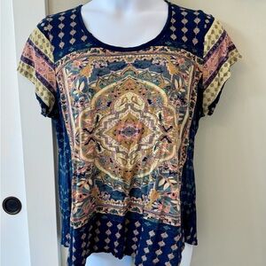 Lucky Brand Boho Short Sleeve Tee